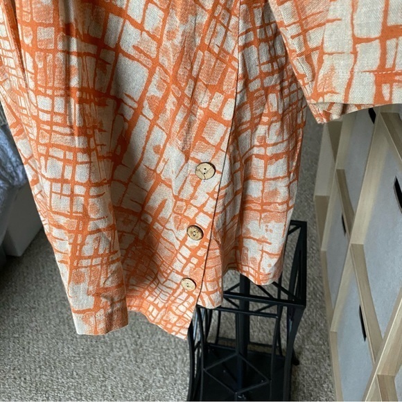 ((( Terra SJ ))) 80% linen apparel fits Sm to M‎ed blazers or top unique design - Picture 13 of 16